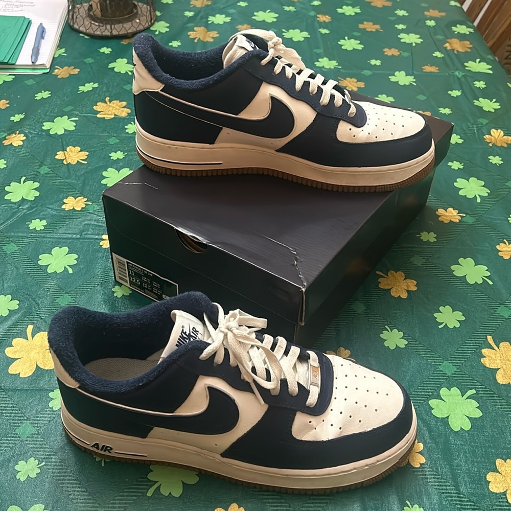 Navy and white Nike Air Force 1 Men’s Sneakers